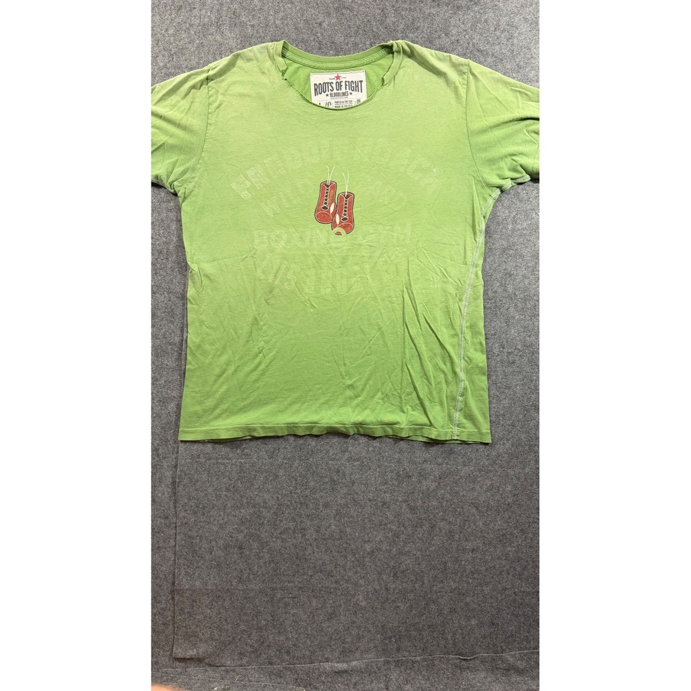 Roots of Fight Wild Card Boxing Gym Freddy Roach T-Shirt Green Mens Large